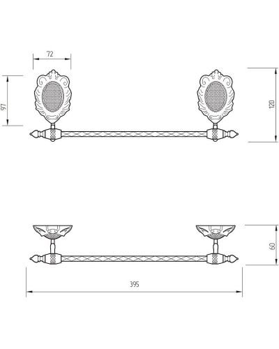 Полотенцедержатель Migliore Cleopatra 16698 Золото