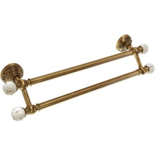 Полотенцедержатель Migliore Cristalia 16777 двойной Бронза с кристаллами Swarovski