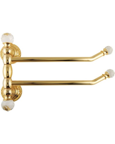Полотенцедержатель Migliore Cristalia 16843 поворотный Золото с кристаллами Swarovski