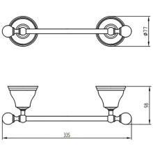 Полотенцедержатель Migliore Provance 17636 Бронза