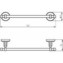 Полотенцедержатель Migliore Mirella 17183 Бронза