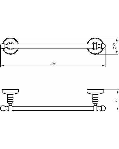 Полотенцедержатель Migliore Mirella 17183 Бронза