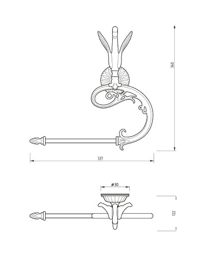 Полотенцедержатель Migliore Luxor 26228 Золото