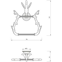 Полотенцедержатель Migliore Luxor 26227 Золото