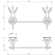 Полотенцедержатель Migliore Luxor 26145 Золото