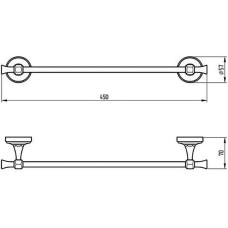 Полотенцедержатель Migliore Fortuna 27659 Бронза