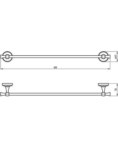 Полотенцедержатель Migliore Fortuna 27657 Золото