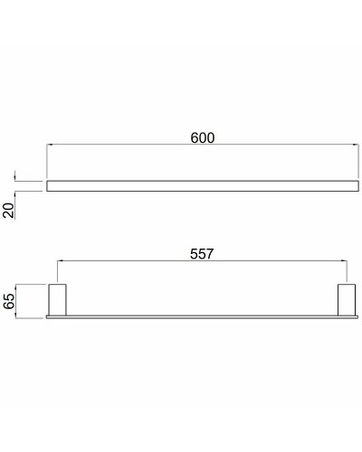Полотенцедержатель Allen Brau Infinity 6.21011-00 Хром