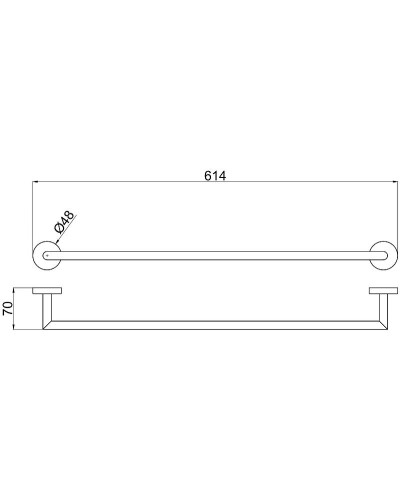 Полотенцедержатель Allen Brau Priority 6.31011-31 Черный матовый
