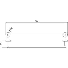 Полотенцедержатель Allen Brau Priority 6.31011-BN Никель брашированный