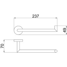 Полотенцедержатель Allen Brau Priority 6.31010-00 Хром