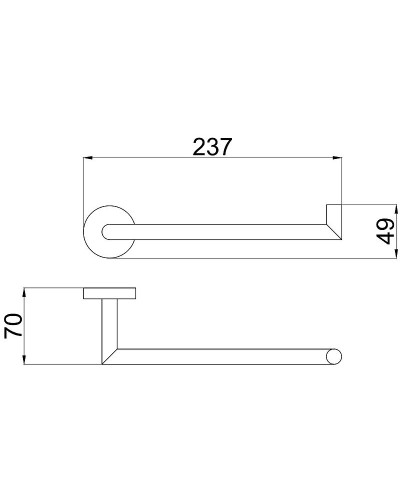 Полотенцедержатель Allen Brau Priority 6.31010-BN Никель брашированный