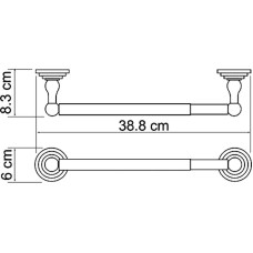 Держатель бумажных полотенец WasserKRAFT Isar K-7391 Темная бронза
