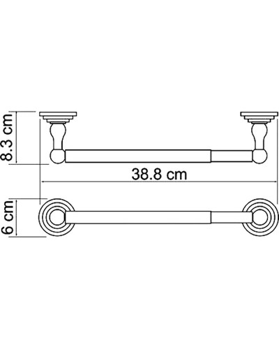 Держатель бумажных полотенец WasserKRAFT Isar K-7391 Темная бронза