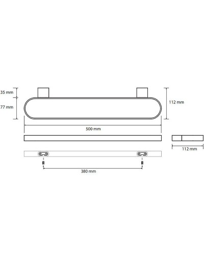 Полотенцедержатель Bemeta Organic 157104401 двойной Хром