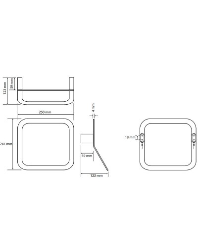 Кольцо для полотенец Bemeta Organic 157104391 Хром