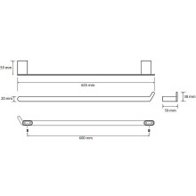 Полотенцедержатель Bemeta Organic 157104371 Хром