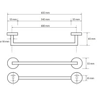 Полотенцедержатель Bemeta Brilo 161204042 Золото