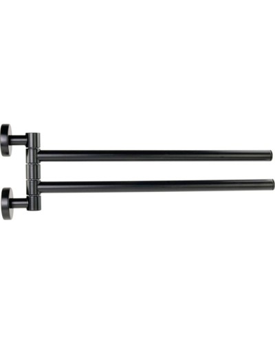 Полотенцедержатель Migliore Fortis 31765 двойной поворотный Черный матовый