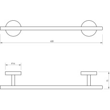 Полотенцедержатель Migliore Fortis 31766 Черный матовый