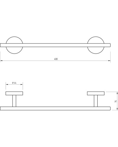 Полотенцедержатель Migliore Fortis 31766 Черный матовый