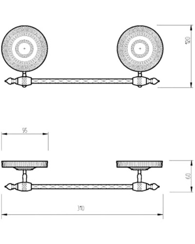 Полотенцедержатель Migliore Montecarlo 31779 Бронза