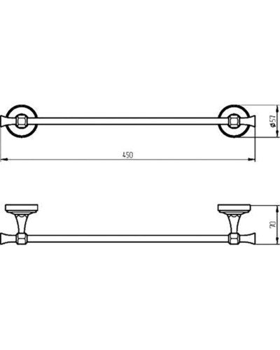 Полотенцедержатель Migliore Fortuna 27658 Хром