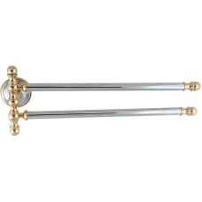 Полотенцедержатель Migliore Mirella 17293 двойной поворотный Хром Золото