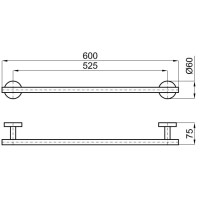 Полотенцедержатель 60 см Noken Hotels N648000005