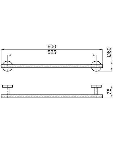 Полотенцедержатель 60 см Noken Hotels N648000005