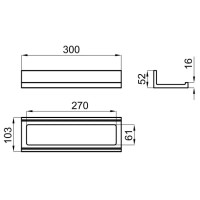 Полотенцедержатель 30 см Noken Essence C N643000091