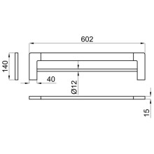 Полотенцедержатель 60,2 см Noken Urban-C N603470002