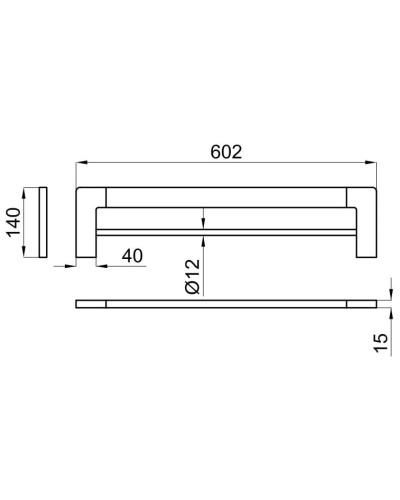 Полотенцедержатель 60,2 см Noken Urban-C N603470002