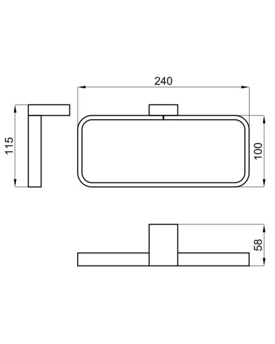 Кольцо для полотенец Noken Urban-C N603470006