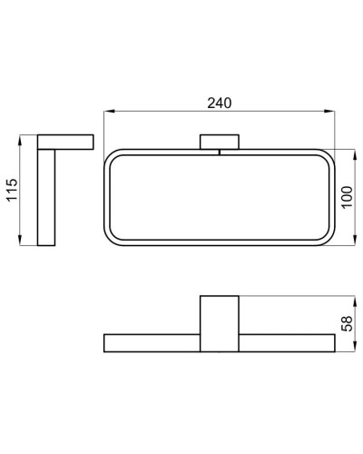 Кольцо для полотенец Noken Urban-C N603470035