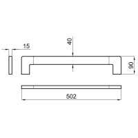 Полотенцедержатель 50,2 см Noken Urban-C N603470004