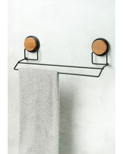 Полотенцедержатель Fixsen Magic Wood FX-46002 двойной Черный матовый