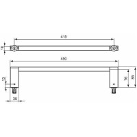 Полотенцедержатель Ideal Standard Connect E6981AA Хром