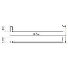 Полотенцедержатель WasserKRAFT Leine K-5050 Хром