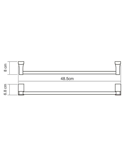 Полотенцедержатель WasserKRAFT Leine K-5050 Хром