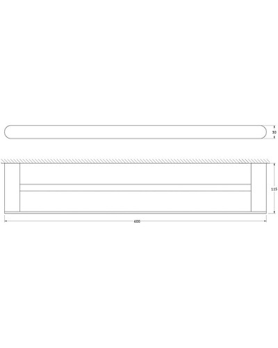 Полотенцедержатель Artwelle Schwarz 60 7711 двойной Черный матовый