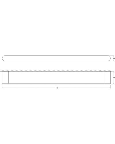 Полотенцедержатель Artwelle Schwarz 60 7712 Черный матовый