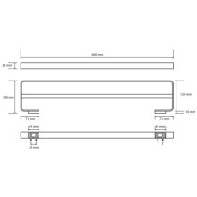 Полотенцедержатель 60 см Bemeta Solo 139104052