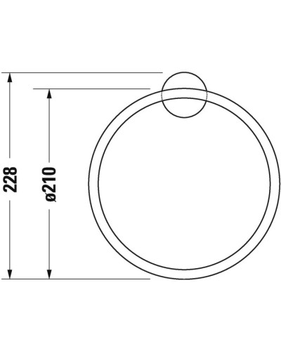 Кольцо для полотенец Duravit Starck T 0099471000