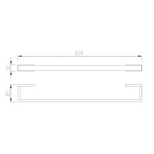 Полотенцедержатель Abber Westen AA1754G Золото матовое