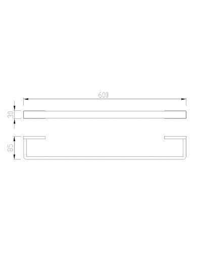 Полотенцедержатель Abber Westen AA1754G Золото матовое