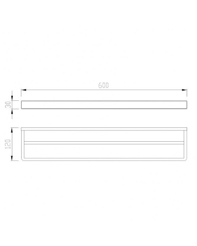 Полотенцедержатель Abber Westen AA1756 двойной Хром