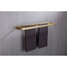 Полотенцедержатель Abber Westen AA1756G двойной Золото матовое