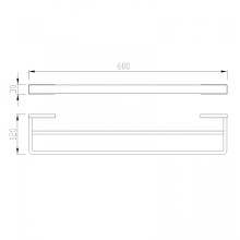 Полотенцедержатель Abber Westen AA1757 двойной Хром