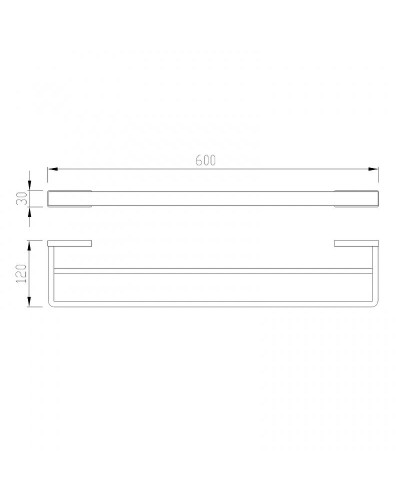 Полотенцедержатель Abber Westen AA1757 двойной Хром